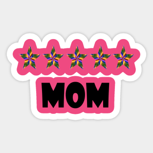 5 star mom Sticker